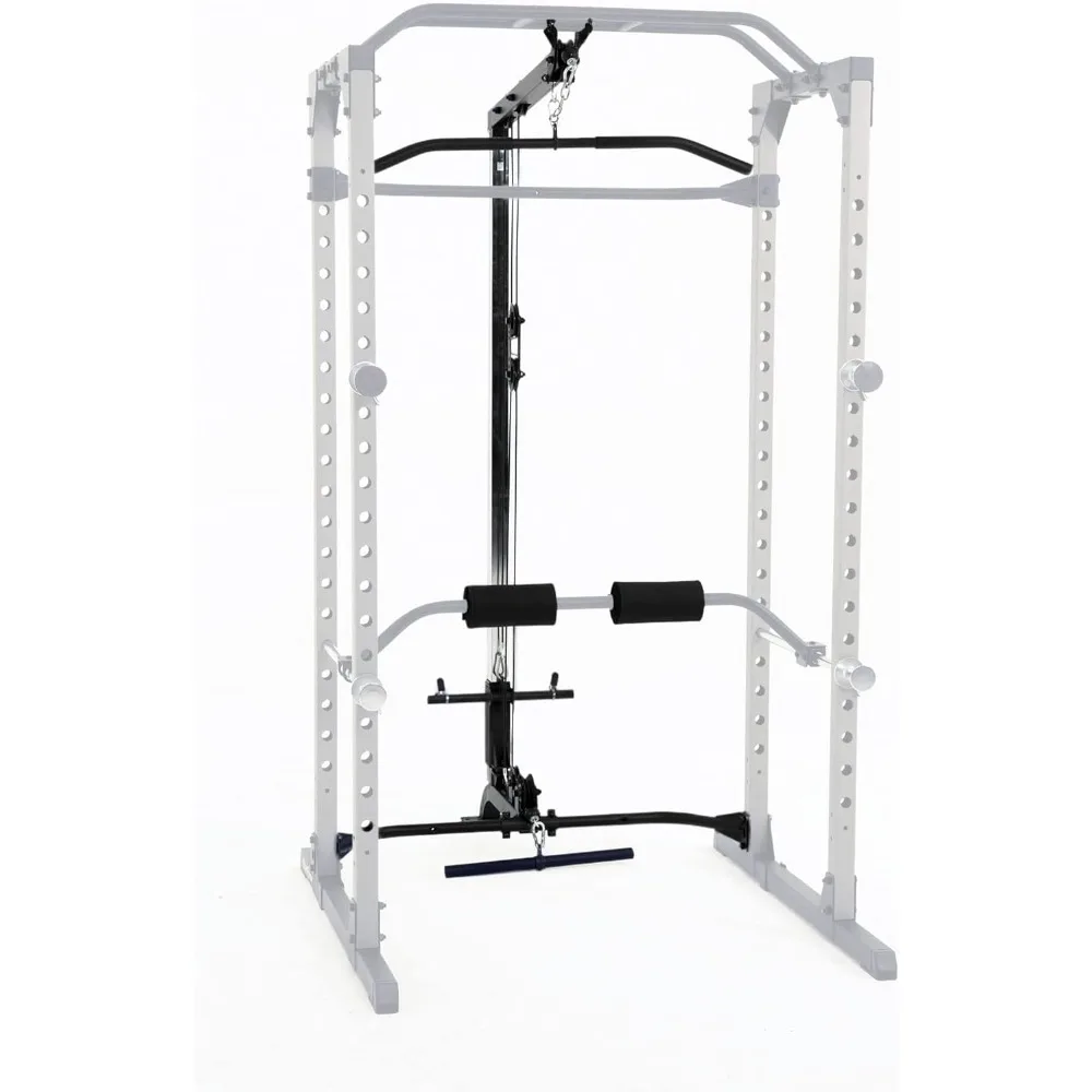 

Squat Rack Power Cage with | Optional LAT Pulldown & Leg Holdown Attachment | Squat and Bench Rack Combos