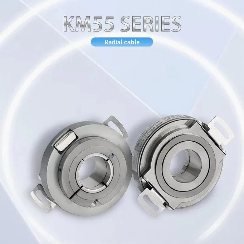 NEW Hengxiang KM55 16+(17-24Bits) Absolute Multiturn Encoder 25mm Hollow Shaft Resolver to Encoder Sensor Encoder