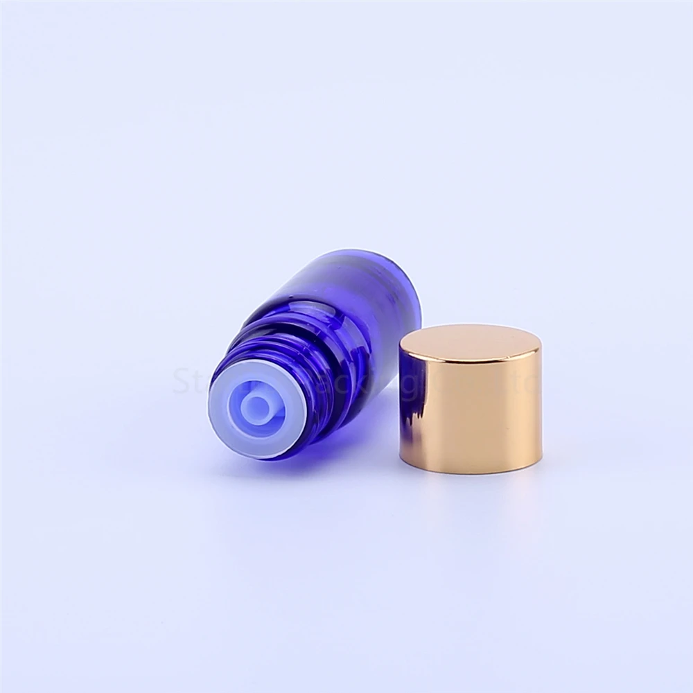 Bottiglie di vetro da 10 pezzi da 5 ml Bottiglie vuote per bottiglie porta liquidi per profumo di olio essenziale + tappo portatile