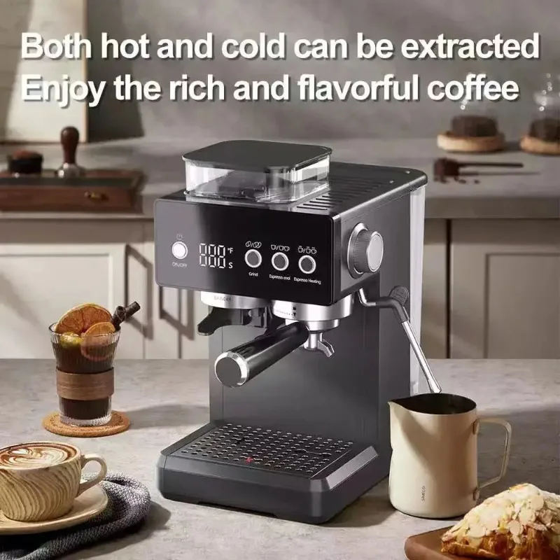 20Bar Espresso Machine With Built-In Grinder & Milk Frother