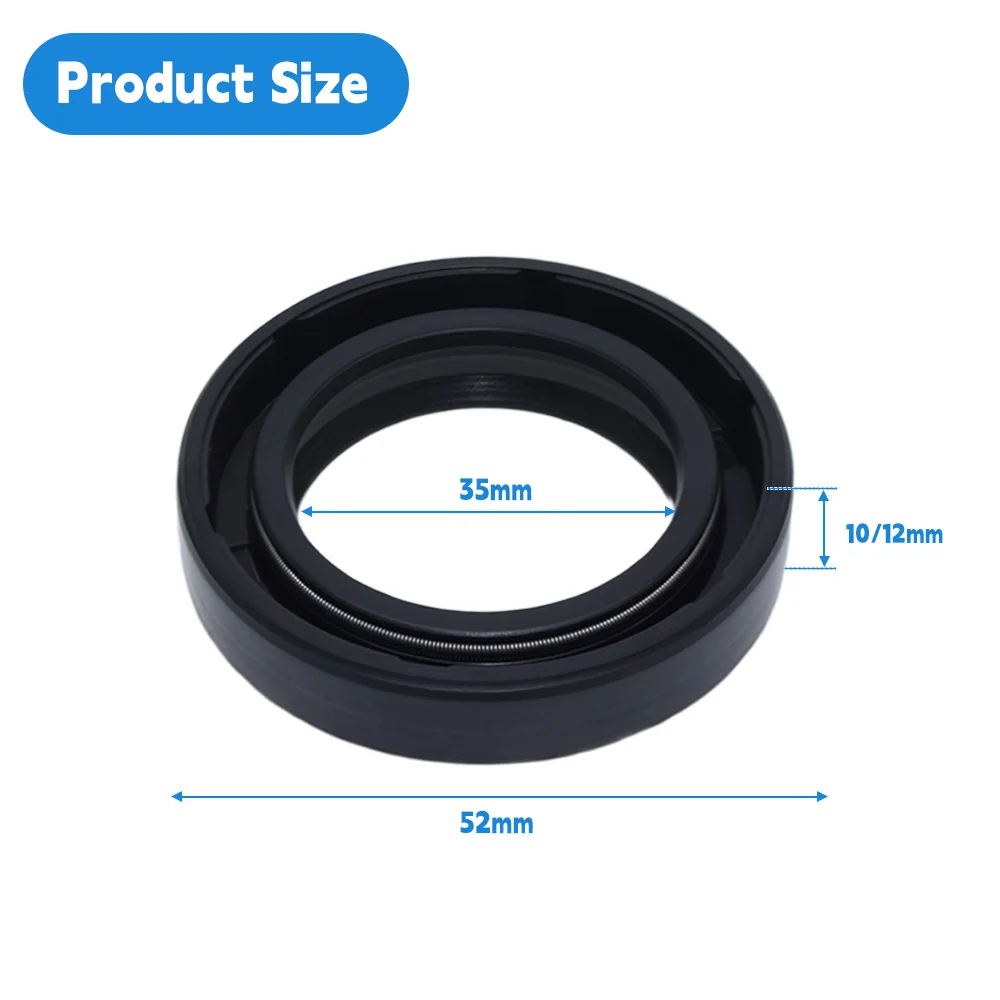 

BASL Oil Seal 35x52x10/12mm NBR ISO 9001 Certified - DMHUI Rotary Shaft Pressure Seal Ring 35*52*10/12 for Hydraulic Pump Motor