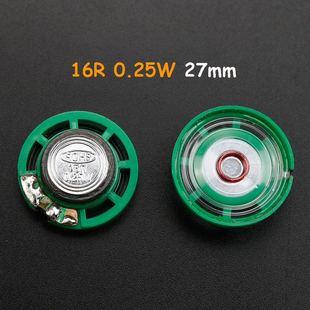 2 piece 16 Ohm 0.25W 0.5W External Magnetic Doorbell Toy Speaker 16R 16 Ohm Diameter 21mm 23mm 27mm 29mm 36mm 40mm