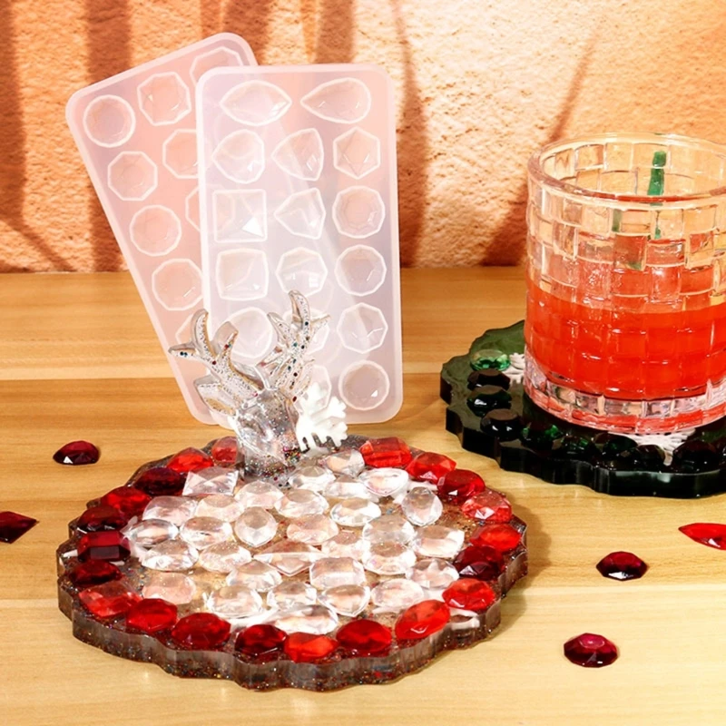 D0LC Silikon Perlen Form Halskette Armband Harz Anhänger Drop Handwerk Werkzeug Runde Quadrat Oval Form Epoxy Mold DIY Handwerk Werkzeug