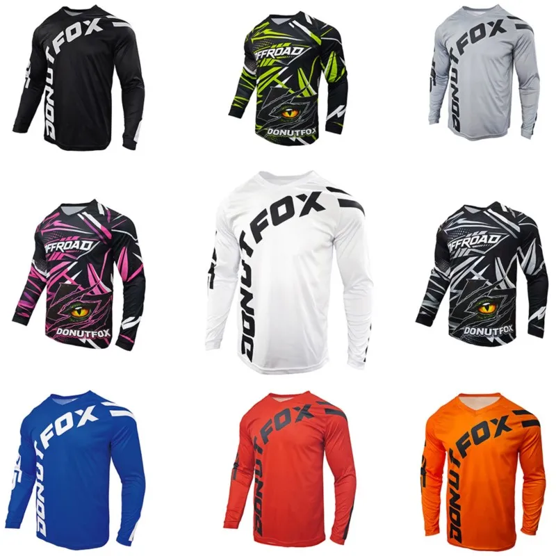 Mens Multi-scene Mountain Cycling Jersey, Durable Long Sleeve Bicycle Top For Off-road Trail And Commuter Riding