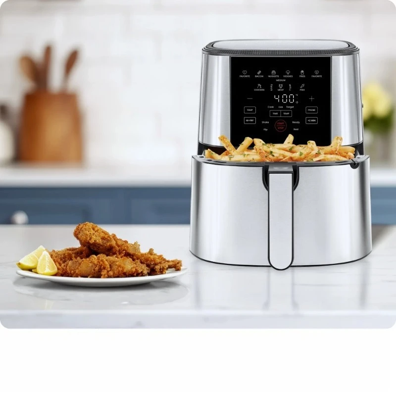 

new Digital Air Fryer with Temperature Probe - Stainless Steel