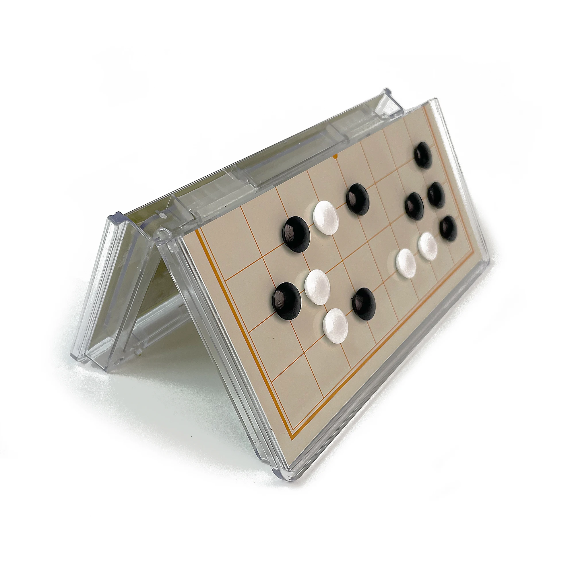 Foldable Magnetic Crystal Go Board Game Transparent Plastic Tabletop Travel Outdoor Classic Strategy Set