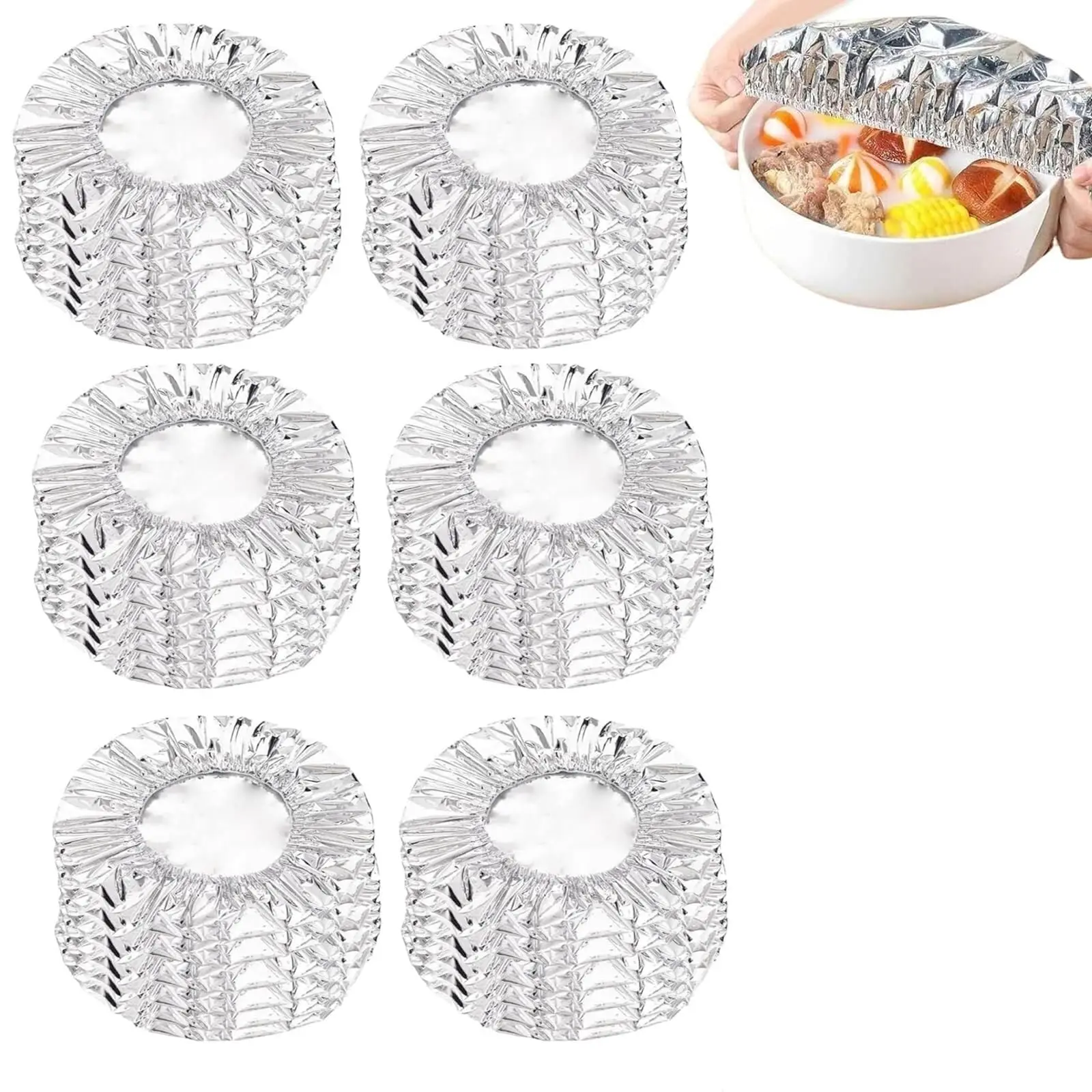 Huishoudelijke food grade herbruikbare aluminiumfoliefilm voor warmte-isolatie en warmtebehoud Geschikt voor oven-afhaalpicknick