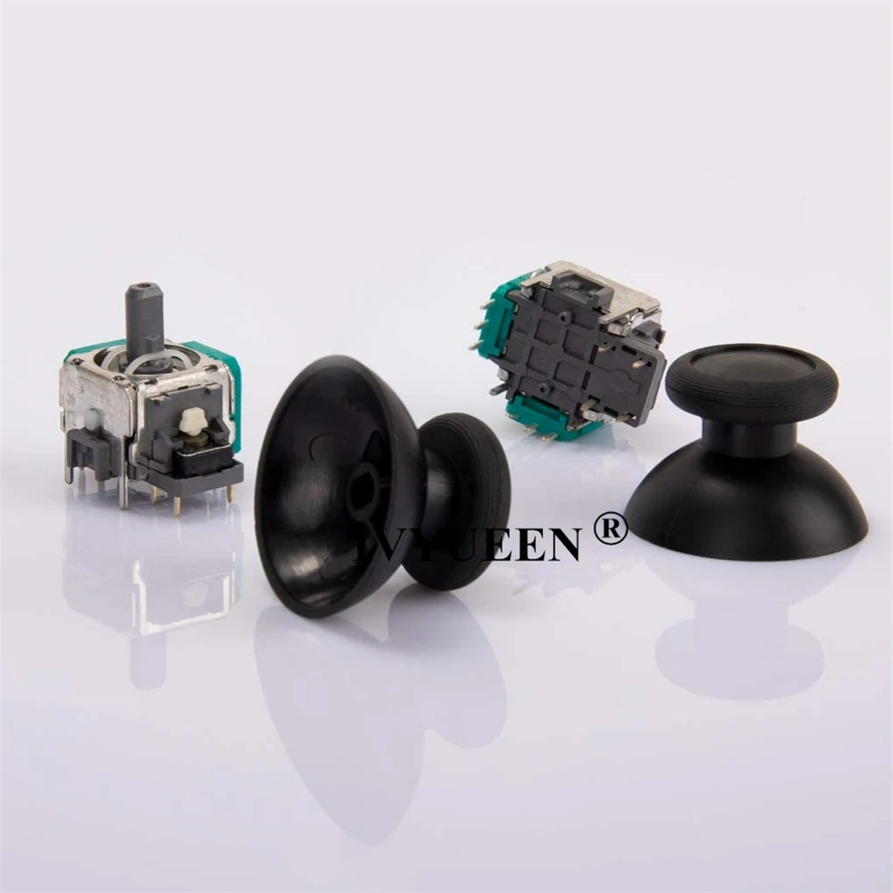 IVYUEEN สำหรับ Nintendo Switch Pro Controller 3D Analog Stick 3 Pin Sensor โมดูล Potentiometer พร้อม ThumbSticks Caps อะไหล่ซ่อม