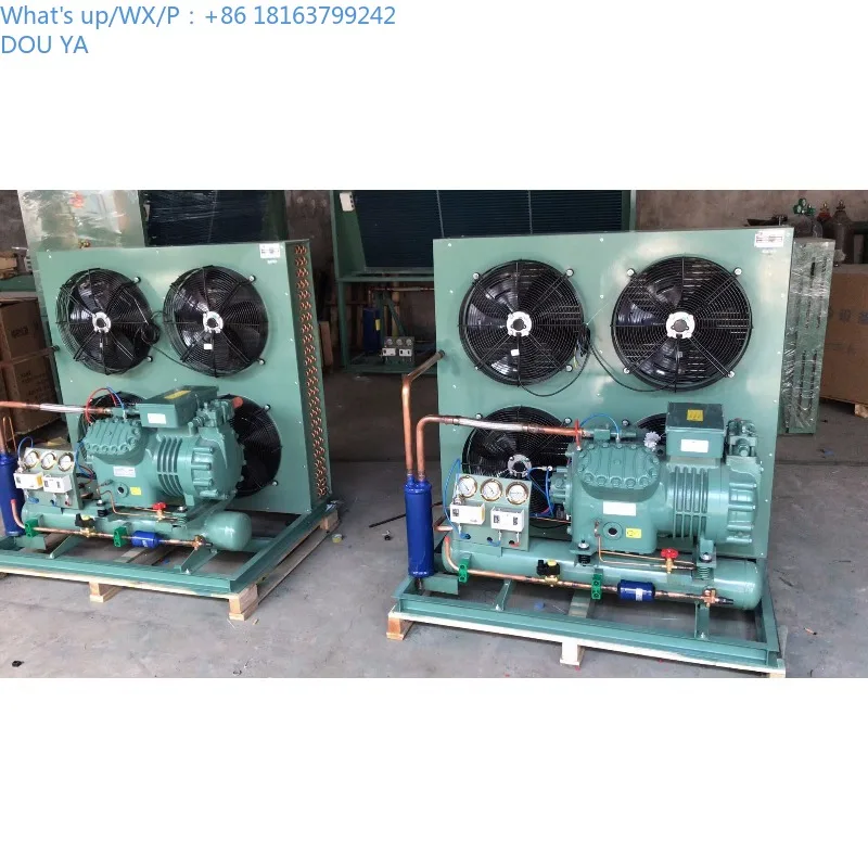 

2026 Industrial Hermetic Compressor Three Phase 8HP Air-Water Cooled Condensing Unit with Motor for Freezer Refrigeration