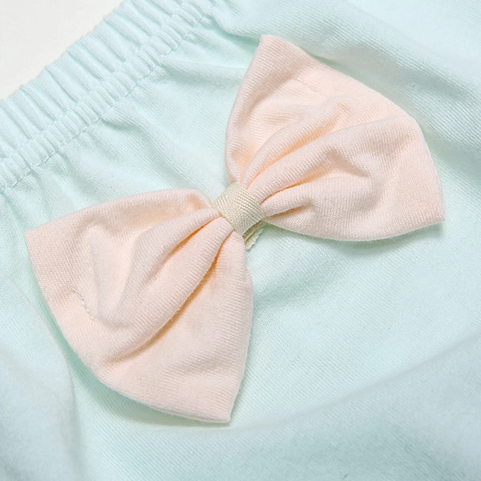 Infantil Meninas Reutilizáveis Fraldas Set, Calcinhas Bread Pants, Cós Elástico, Ruffle Bowknot Shorts, Cueca de Fralda, 4pcs