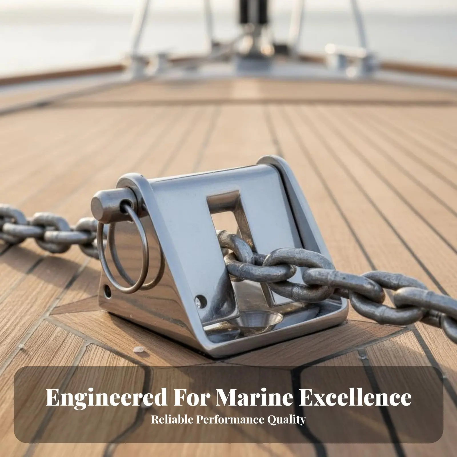 

Замок-фиксатор для цепи из нержавеющей стали с быстросъемным штифтом, оборудование для лодок, снижает нагрузку на лебедку для пресноводных судов