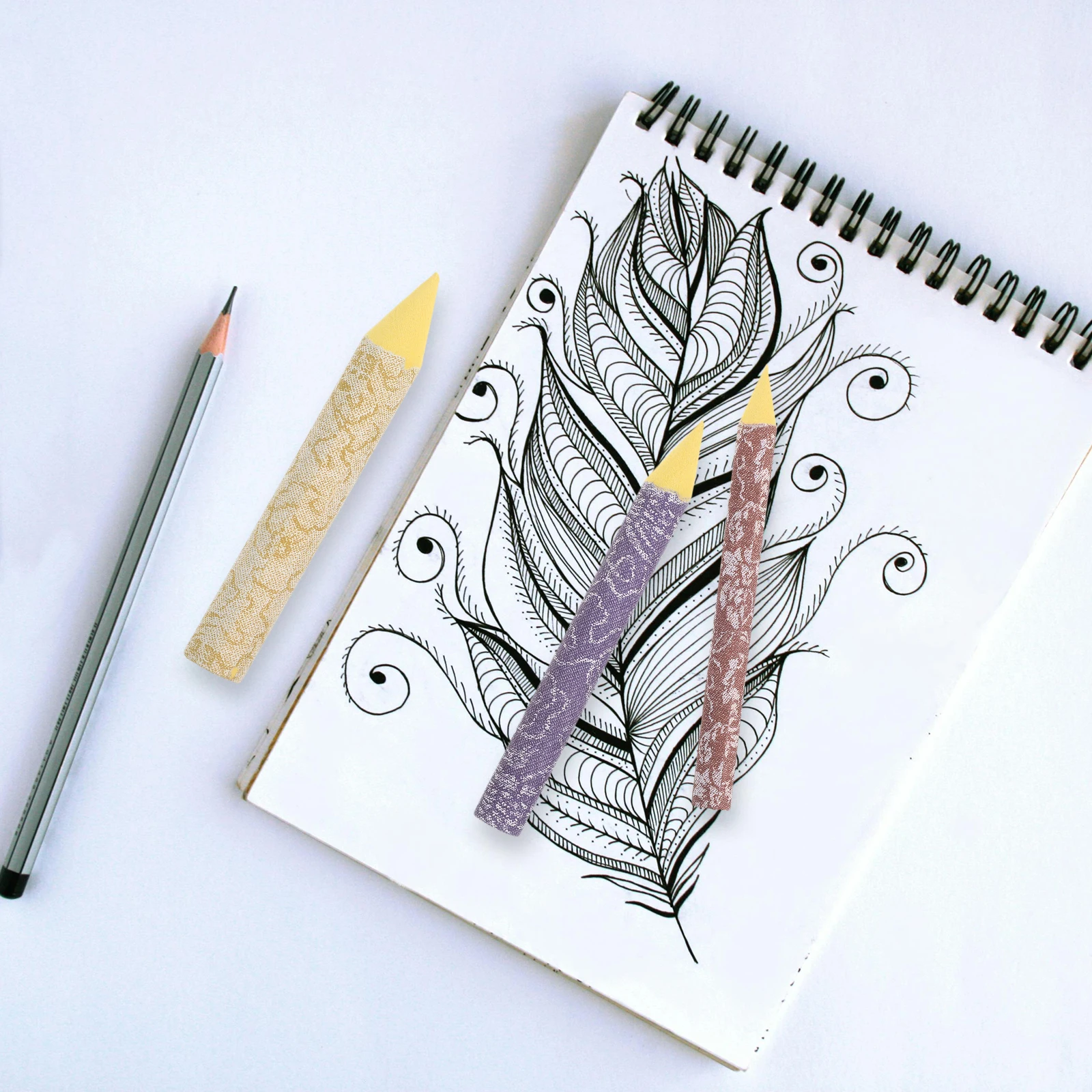 

3 Pcs Blending Sticks Sketching Supplies Drawing Tool Blender Paper Wipes Pens Art Paint Blending Tools