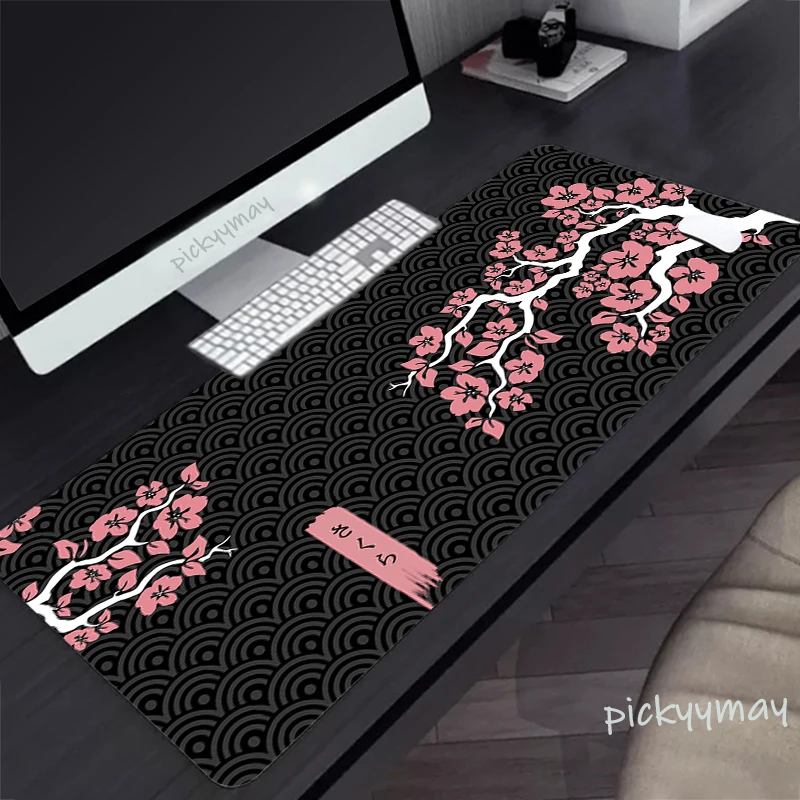 Japan Art Mousepads Sakura Mousepad Große Maus Matte Großen Deskpads Nicht-Slip Gummi Maus Pad Große Tastatur Matten Tisch teppich