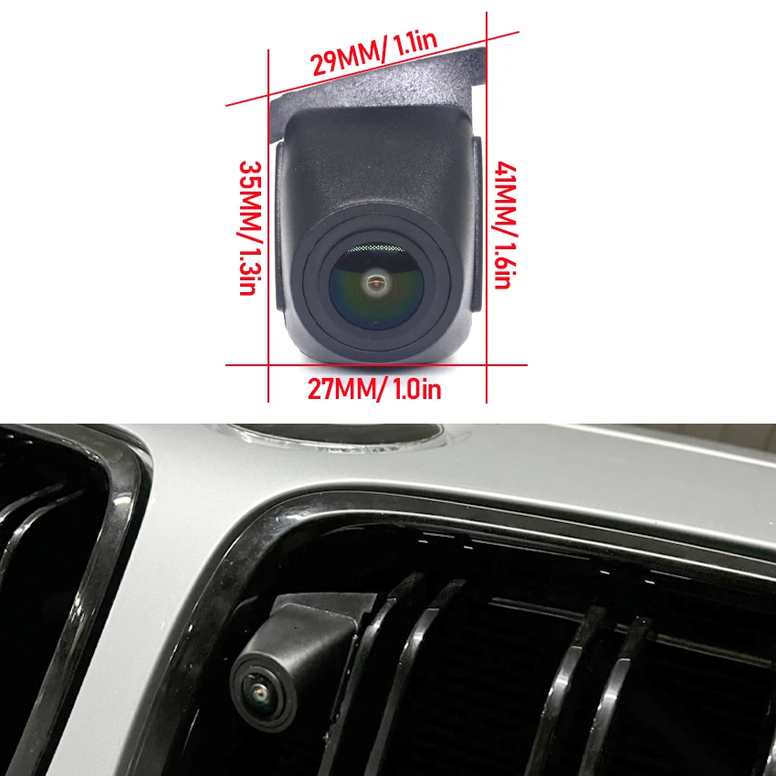 AHD Car Front View Camera Wide Angle Night Vision Front Grille Camera For BMW 3 Series F30 F31 F34 Facelift M3 F80 2012~2018
