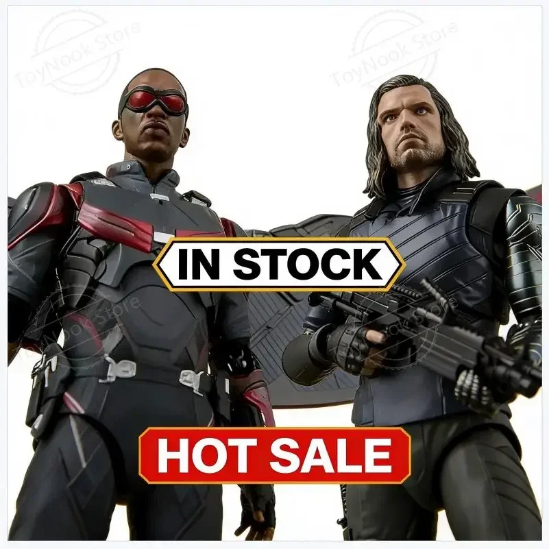 

В НАЛИЧИИ НОВИНКА: Фигурки S.H.Figuarts Мстители: Война Бесконечности - Фалькон, Зимний Солдат, Америка. Аниме-фигурки, игрушки для мальчиков, подарок на Рождество.