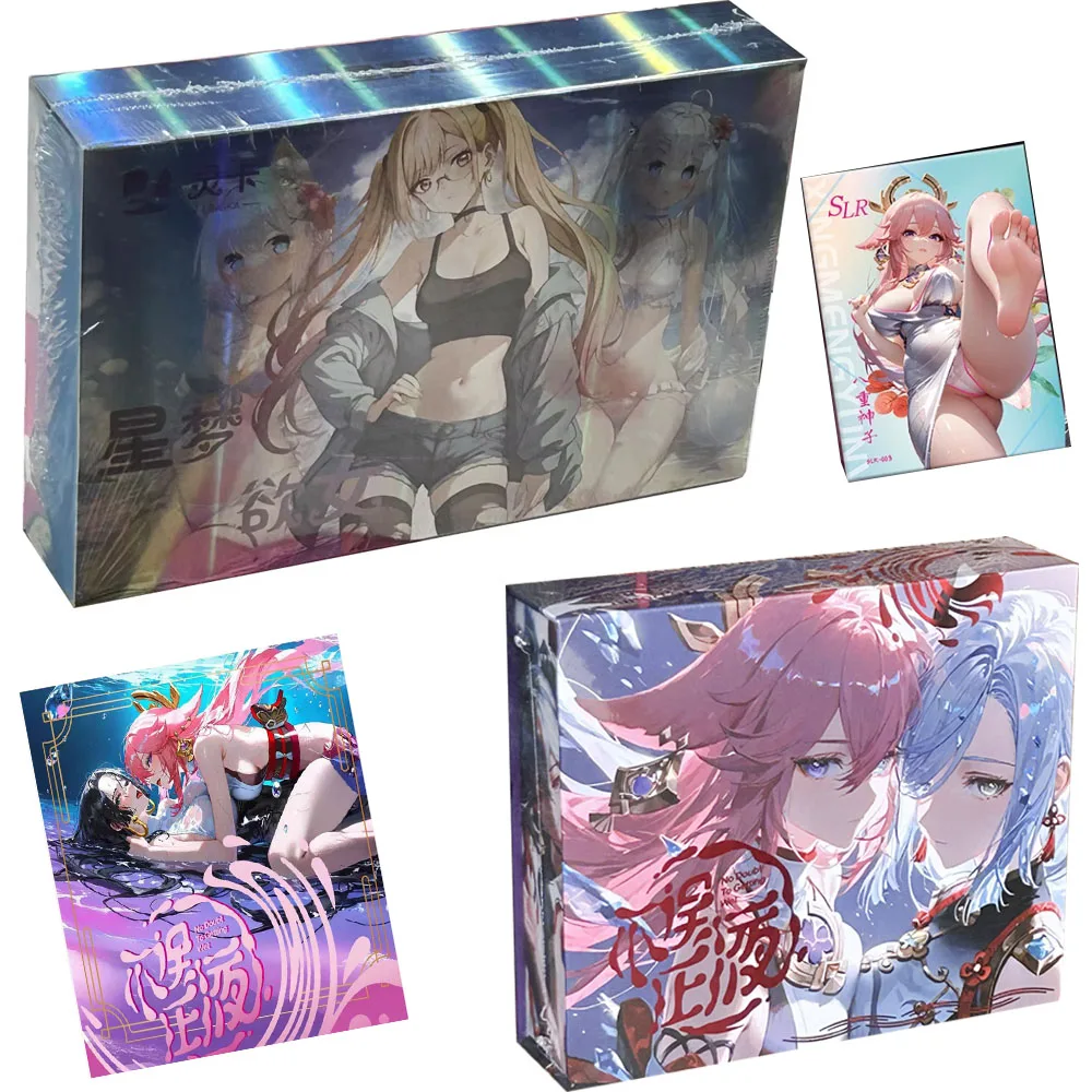 New Star Dream Desire No Doubt To Getting Wet Goddess Story Collection Cards Anime Rem Kafka Girl Swimsuit Bikini Sexy Cards