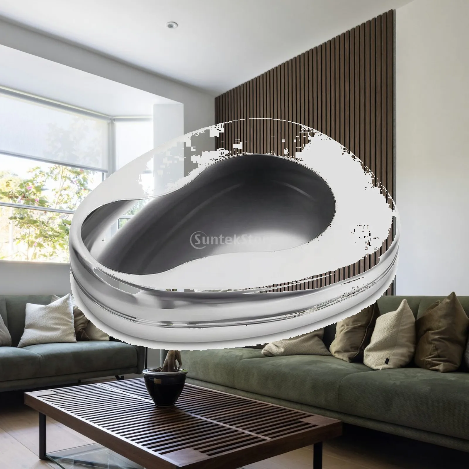 Bedside Bedpan Slim-Profile Stainless Steel Bedpan Kidney-Shaped Bowl Medical Vessel Heavy-Duty for Bedridden Patients
