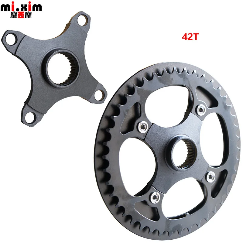 

Колесная звезда Bafang M400 M300 M200 M215 M410 M315, приводная звезда среднего мотора 42T, электрическая велосипедная звезда с крышкой, детали 8FUN