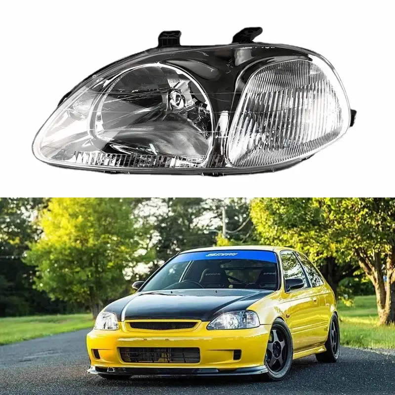 

For Honda Civic EK3 1996 1997 1998 1999 2000 Car Accessories headlight assembly high low beam turn signal Replace original parts