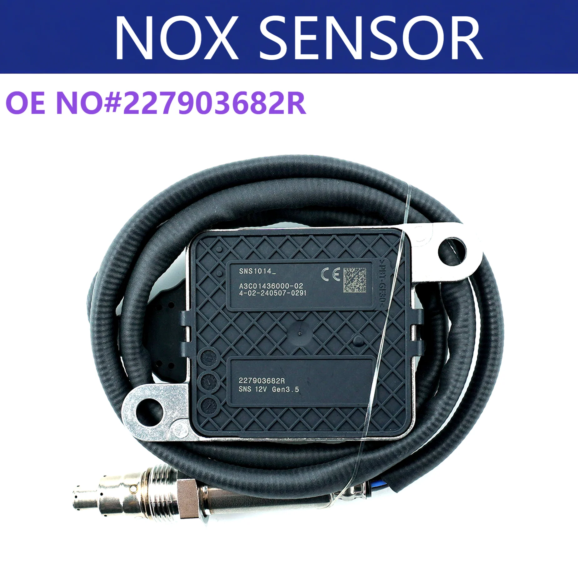 

227903682R New Nitrogen Oxide Sensor 12V High Quality NOX Sensor For Renault Trafic X82 1.6 DCI Auto Spare Parts