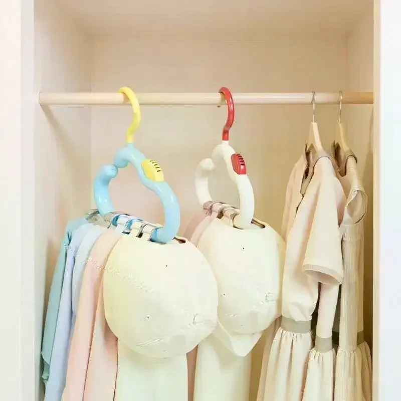 Rotatable Hat Storage Hanger: Multi-Function Hook Plastic Coat Adult Closet Cloud Shaped Hooks