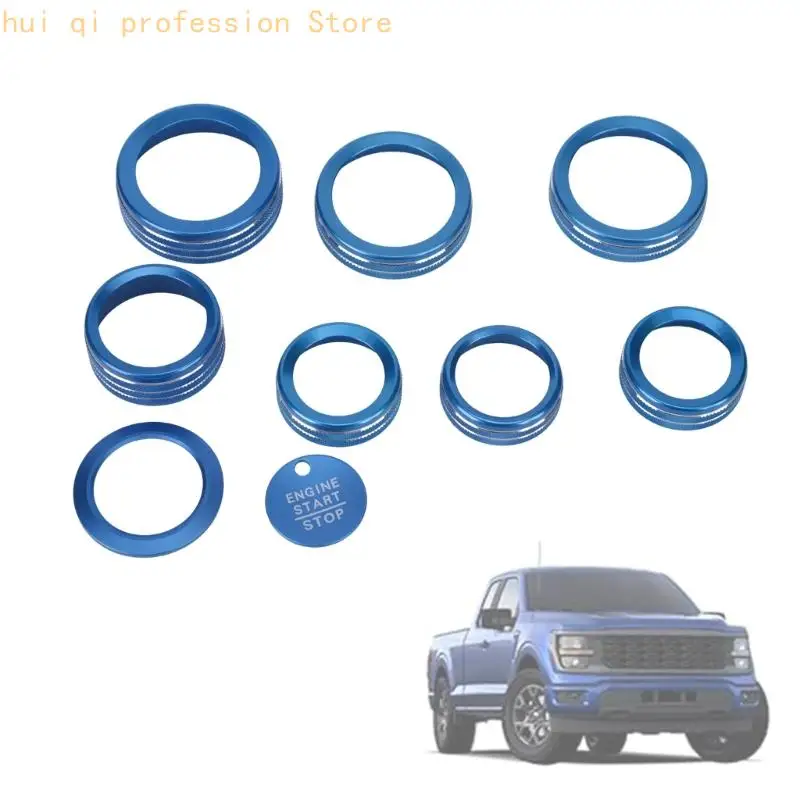 Blaues Metall-Akzentset für Armaturenbrett-Bedienung für Pickup-Kabine H8WE 2021–2024 – Detail 4
