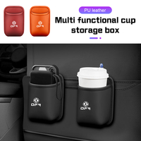PU Leather Car Cup Holder for Dongfeng DFM Aeolus ax3 k01 Ax5 580 h30 c31 ax7 AX4 DFSK Car Seat Back Storage Box Drinks Holder