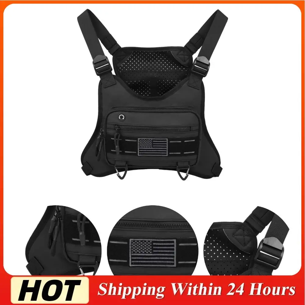 

Нагрудный жилет-кобура регулируемый, многофункциональный, с защитой от краж, для тренировок, велоспорта, пеших прогулок, мотоциклетных аксессуаров