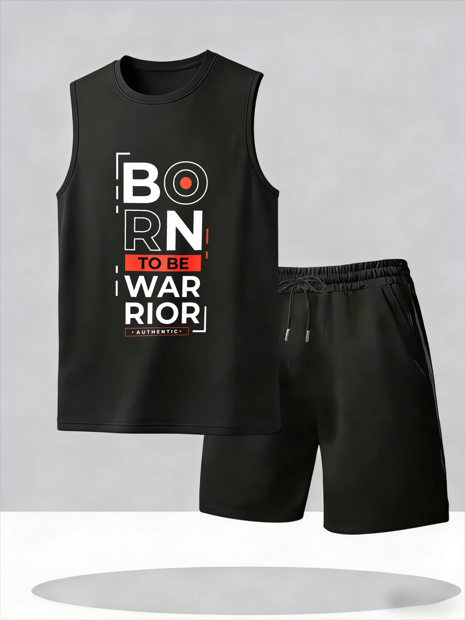 

Men's Tank Top Sets 2026 Summer Thin Quick Dry drip clothing running Breathable beach seaside crewneck oversize Suit for man