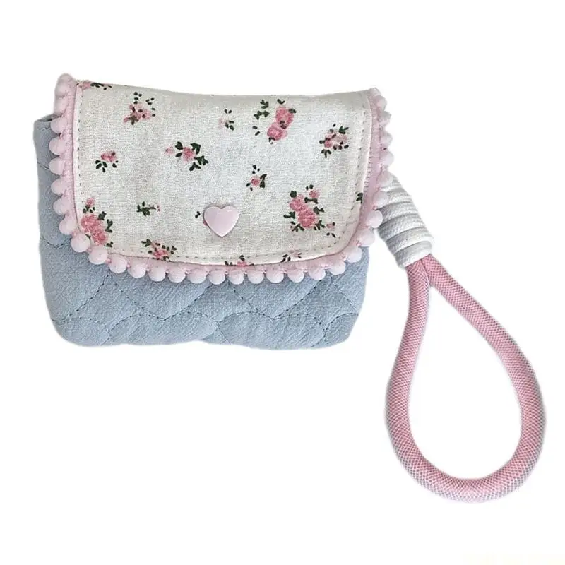 

X90D Stylish Floral Cotton Camera Case Earphone Bag Mini Storage Bag Travel Coin Purse For Photographers And Travelers