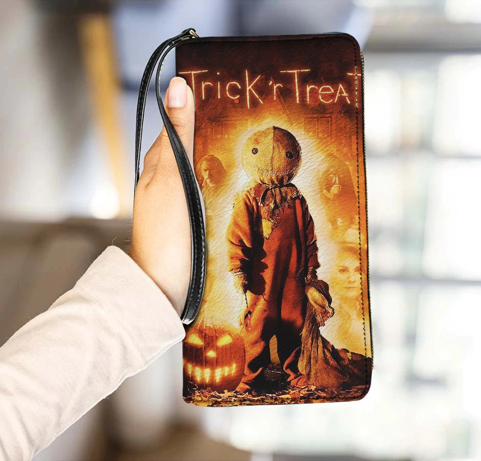 

Halloween Day Female Coin Wallets Trick or Treat Cartoon Pumpkin Purses for Women Card Holder Money Bags Ladies Billetera Hombre