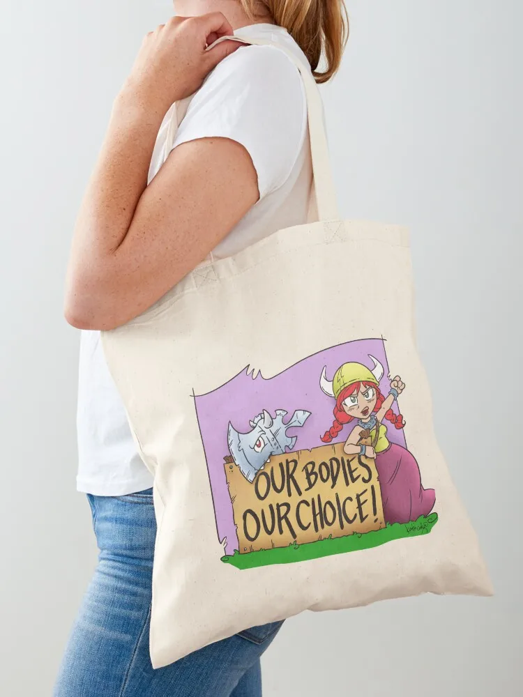 

Flower 'Our Bodies, Our Choice!' for Charity Tote Bag shopper bags Women's shopping bag cute tote bag Portable shopping
