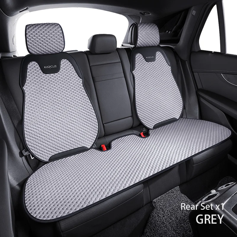 Ice Silk Car Seat Covers Breathable Quality Seat Cushion Pad Sweat Absorption Auto Seat Cover Full Set Universal Car Accessories