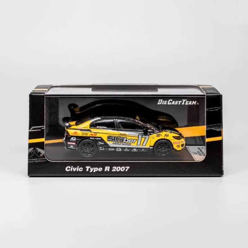 

DCT 1:64 Scale Civic Type R 2007 Simulation Alloy Car Model Static Display Collectible Toy Gift Souvenir Decoration