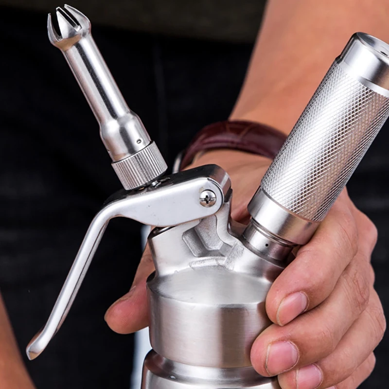 

Stainless Steel Whipped Cream Dispenser Bundle With Three Nozzles Kitchen Cream Dispenser Dessert Tools