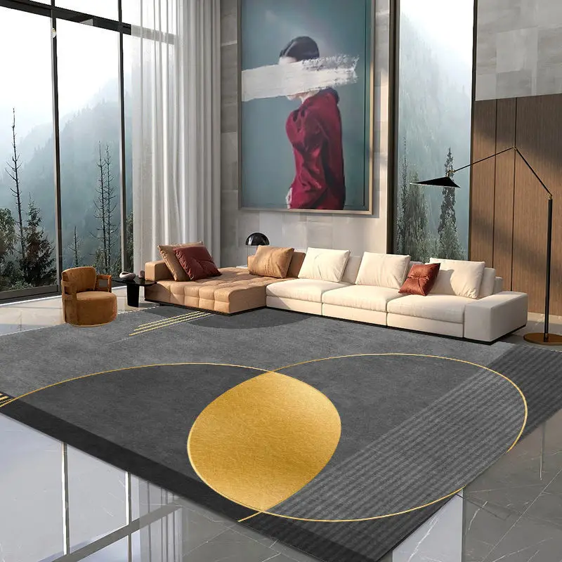 

Modern Light Luxury Living Room Carpet Home Decoration Bedroom Bedside Rug Large Area Carpets Non-slip Stain-resistant Floor Mat