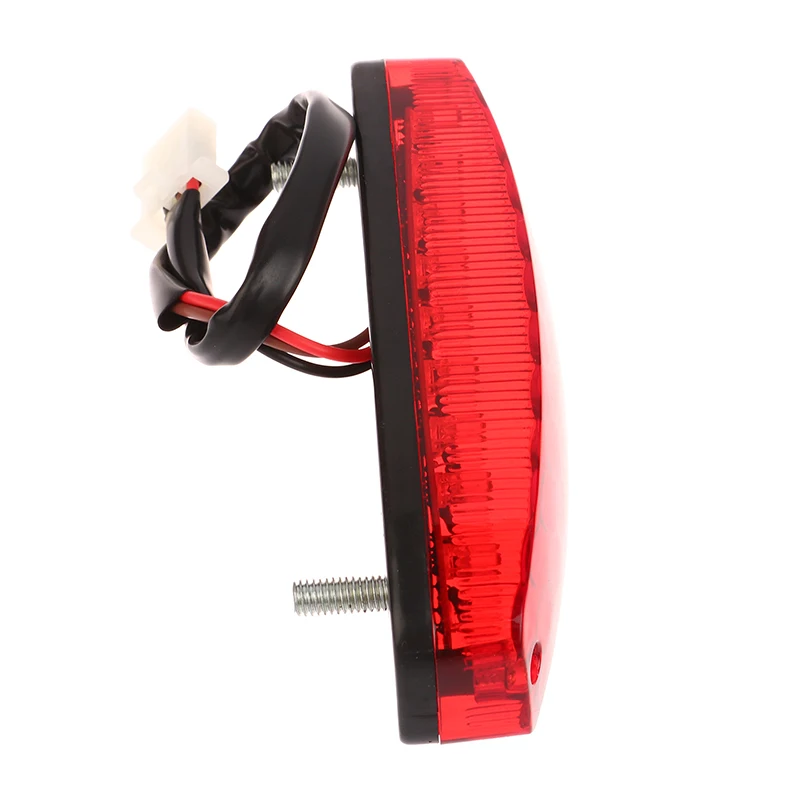 LED 3Wire 12V Brake Stop Light License Taillight Red For ATV Off-road Motorcycle Running Tail Light Universal 12V Red