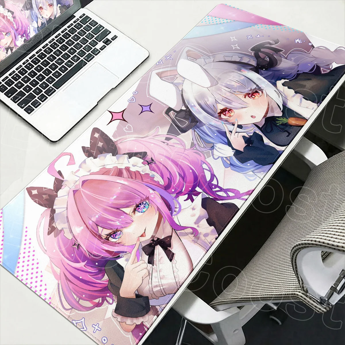 Hololive Computer Rubber Base Office Non-slip Keyboard Large Gamer Cute Usada Pekora Mouse Pad with Lock Edge Gaming Accessories