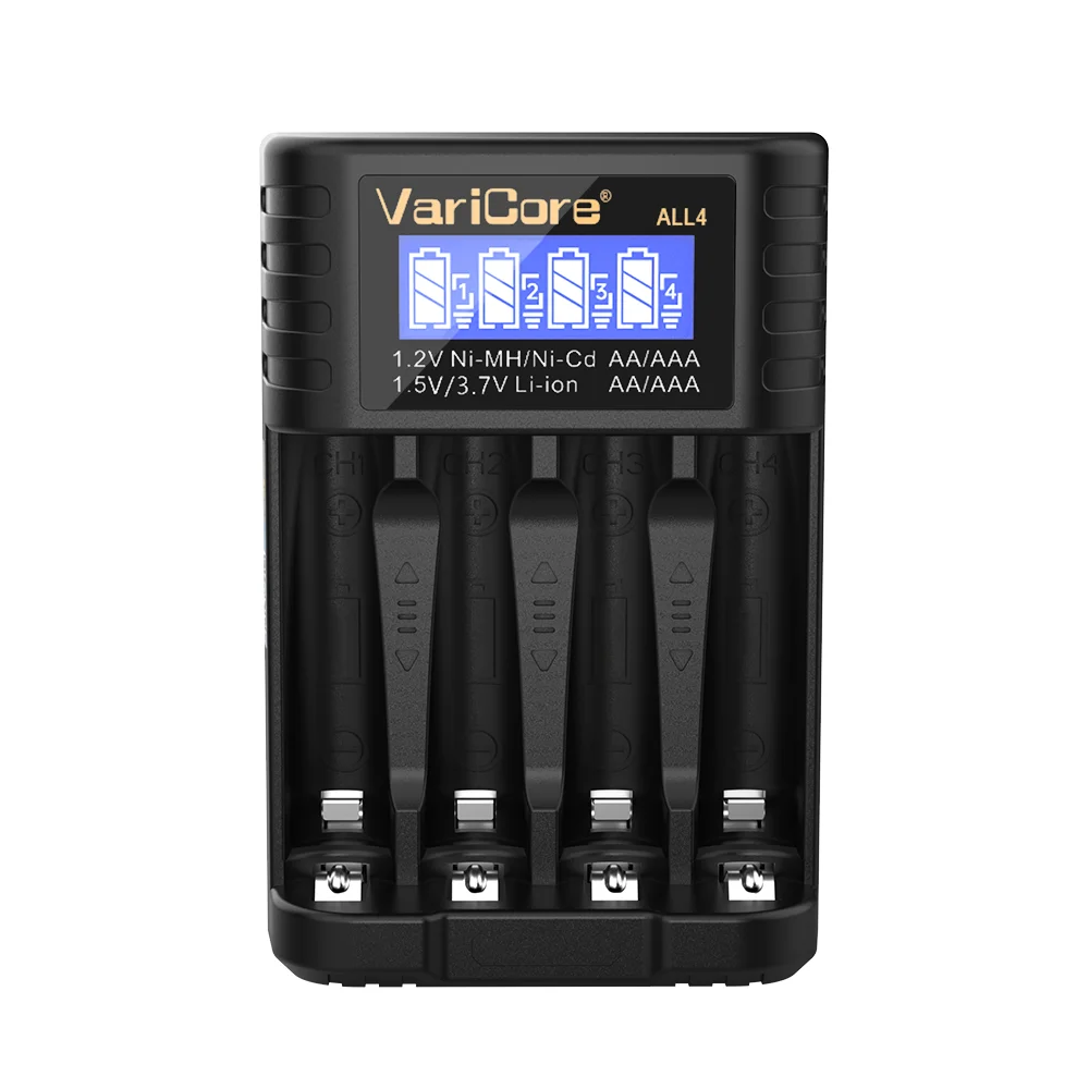 VariCore ALL8 ALL4 High-Speed Battery Charger with LCD Display for AA/AAA Suitable for Rechargeable Ni-MH 1.2V & Li-ion 1.5/3.7V image 5