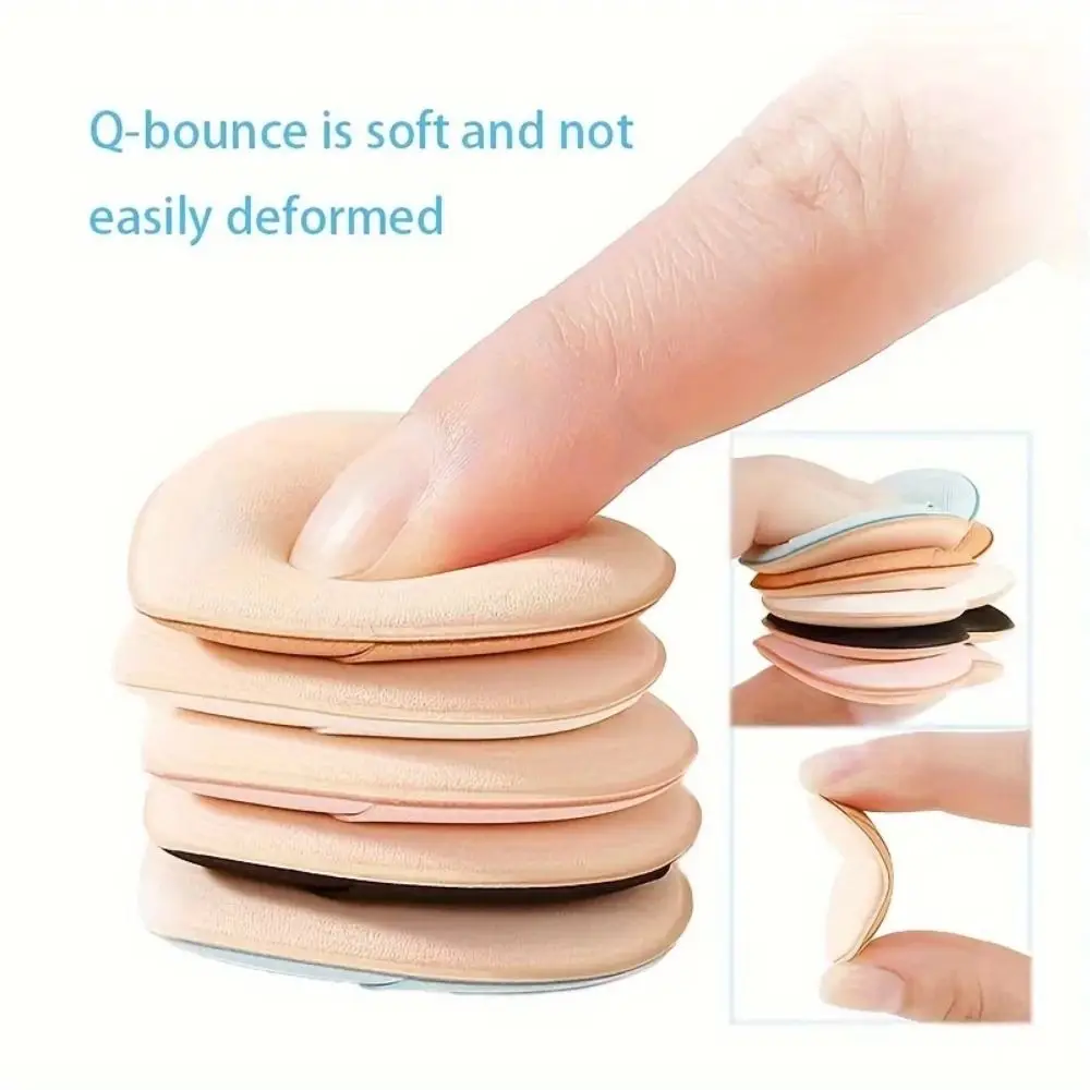 10pcs Mini Heart-shaped Finger Air Cushion Super Soft Lightweight Cosmetic Pad Sponge Powder Puff Set