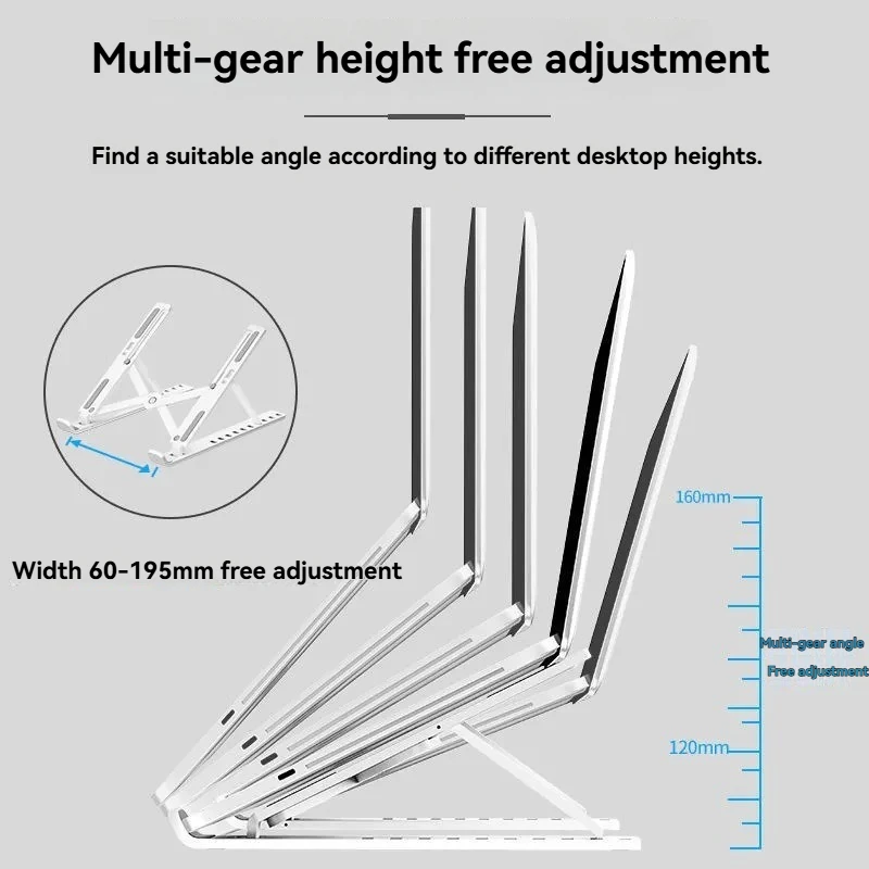 Foldable Laptop Stand Cooling Notebook Bracket Adjustable Ergonomic Laptop Support Base Holder Laptop Tablet Accessories Stands image 5