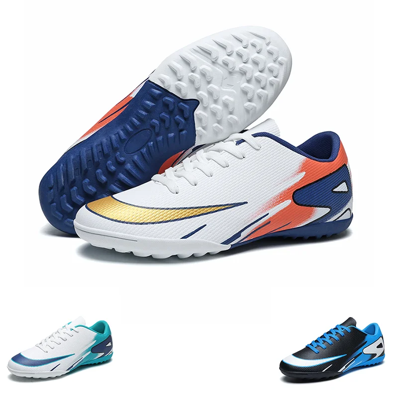 

Professional Sports Football Shoes TF Broken Nail Teenagers Durable Wear Resisting Training Shoes Adult High-Tops Soccer Shoes