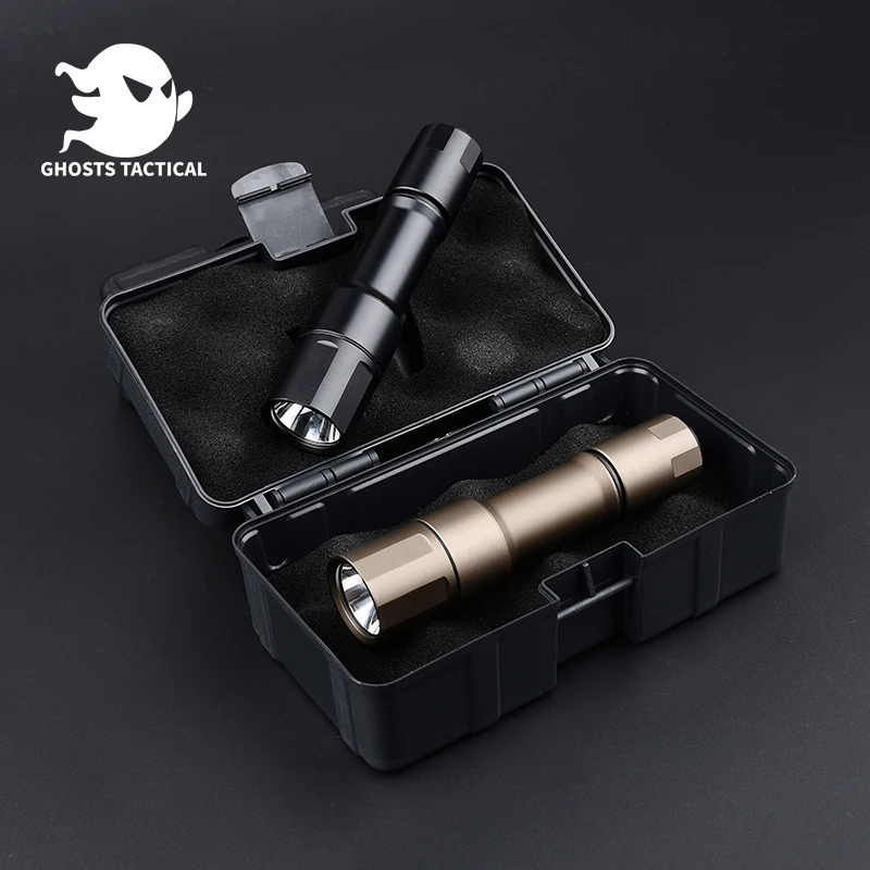 Tactical MCH Handheld Flashlight Cloud defensive Weapon Scout Light Powerful Portable Torch Rechargeable Outdoor Camping Hunting