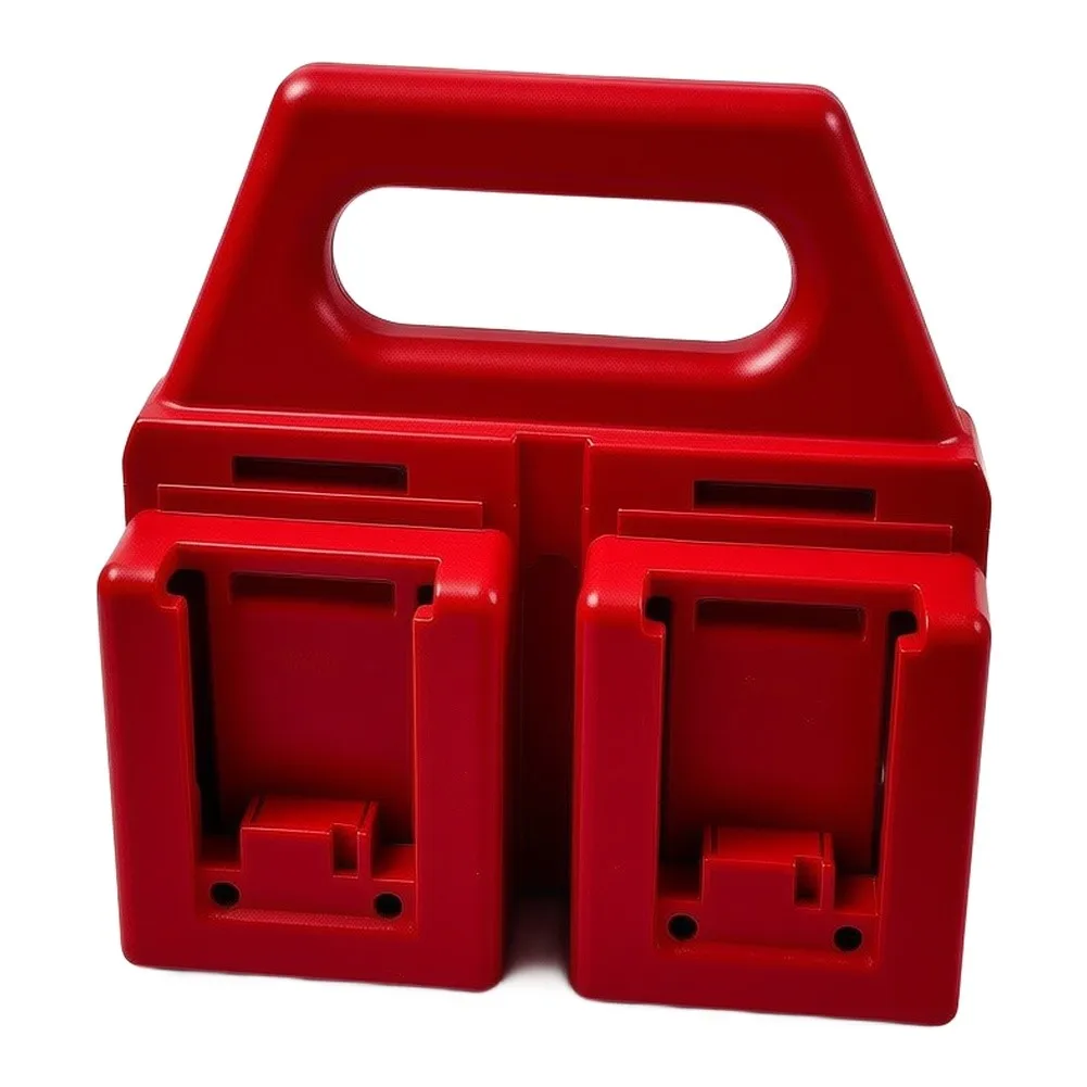 4 Slot 18V For Battery Storage Stand Holder For 5150-Li-20-52 5150-Li-20-40 Red ABS Plastic Rack Organizer Power Tool Accessorie