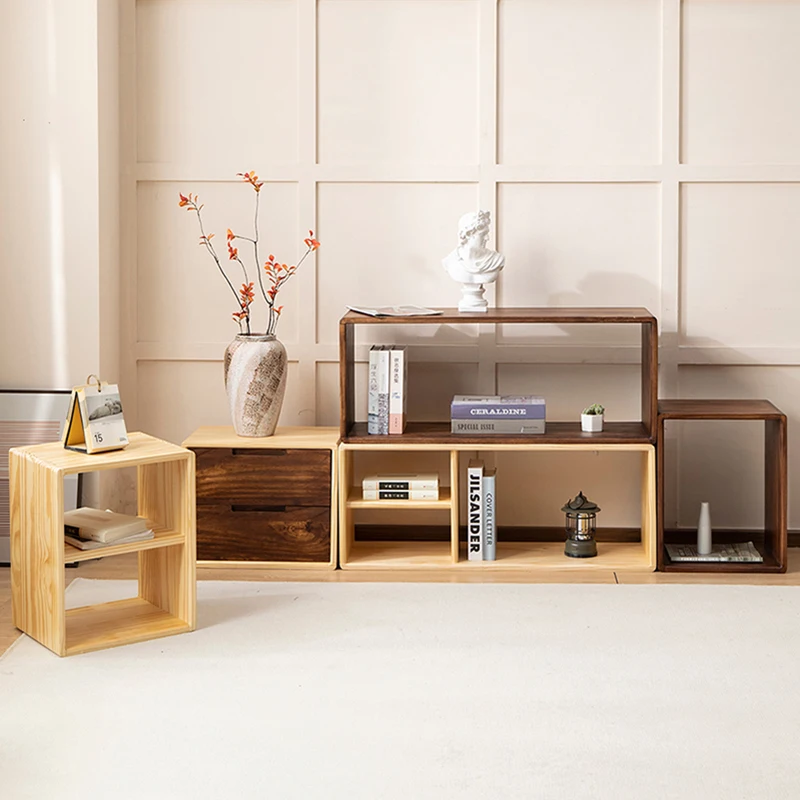 

Furniture for small-sized apartments Storage Cabinet with Free Combination, Floor Standing Bookshelf for Bay Window & Househol