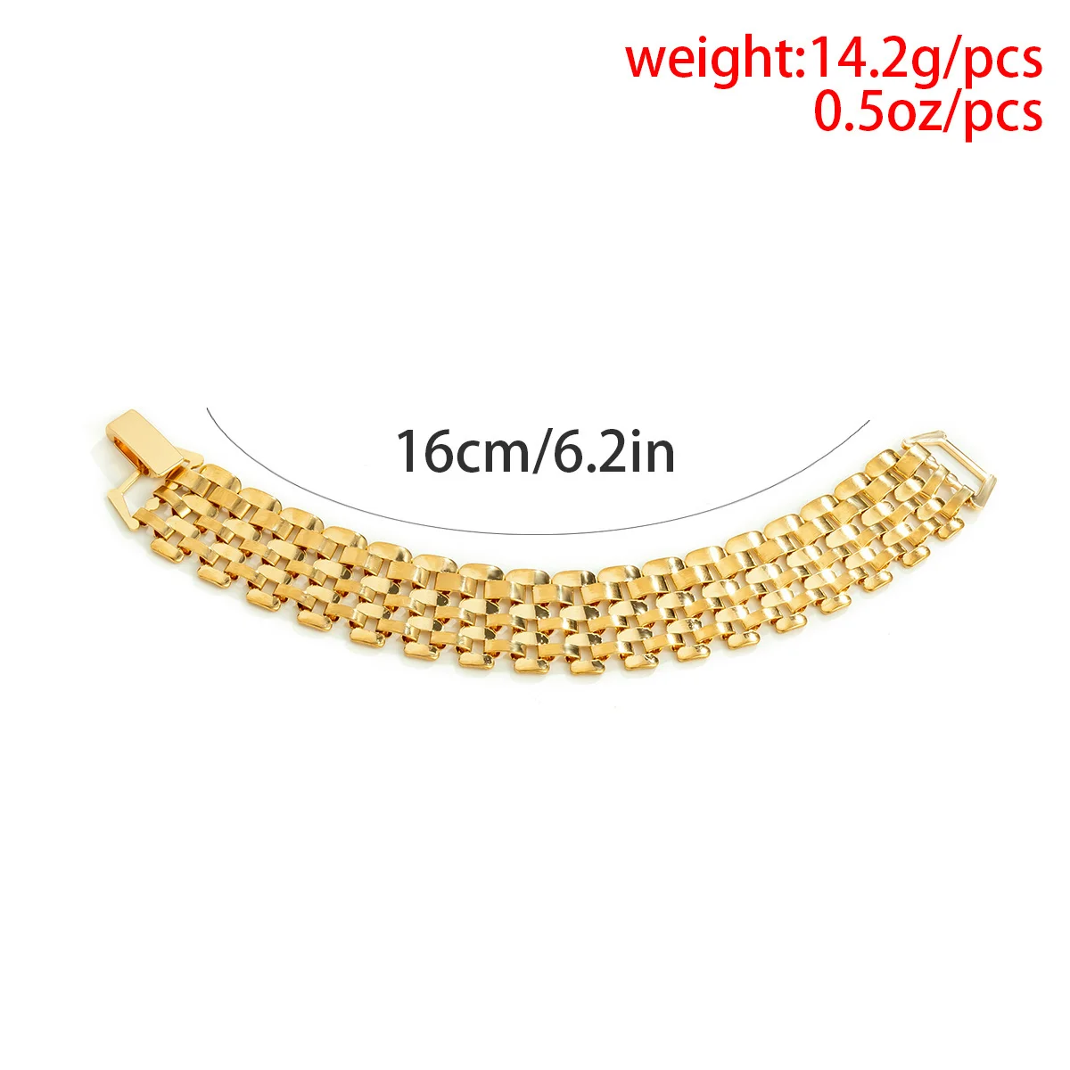 Punk Wide Lattice Thick Chain Bracelets for Women Trendy Chunky Hand Chains 2022 Fashion Charms Bracelets Ladies Jewelry Gifts