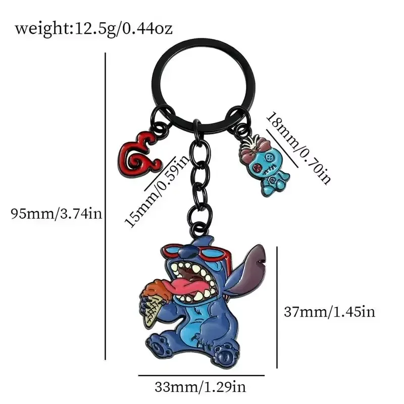 Disney Stitch brelok Cute Cartoon Stitch wisiorek ze stopu breloczek tornister dekoracja moda biżuteria zabawki prezenty świąteczne