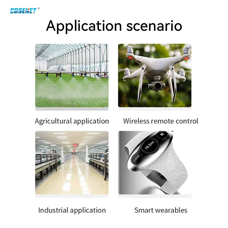 

LORA Wireless Serial Module 170/433/868/915MHZ CDSENET E32 Series Transparent Transmission 20-37dBm Low Power UART Test Board
