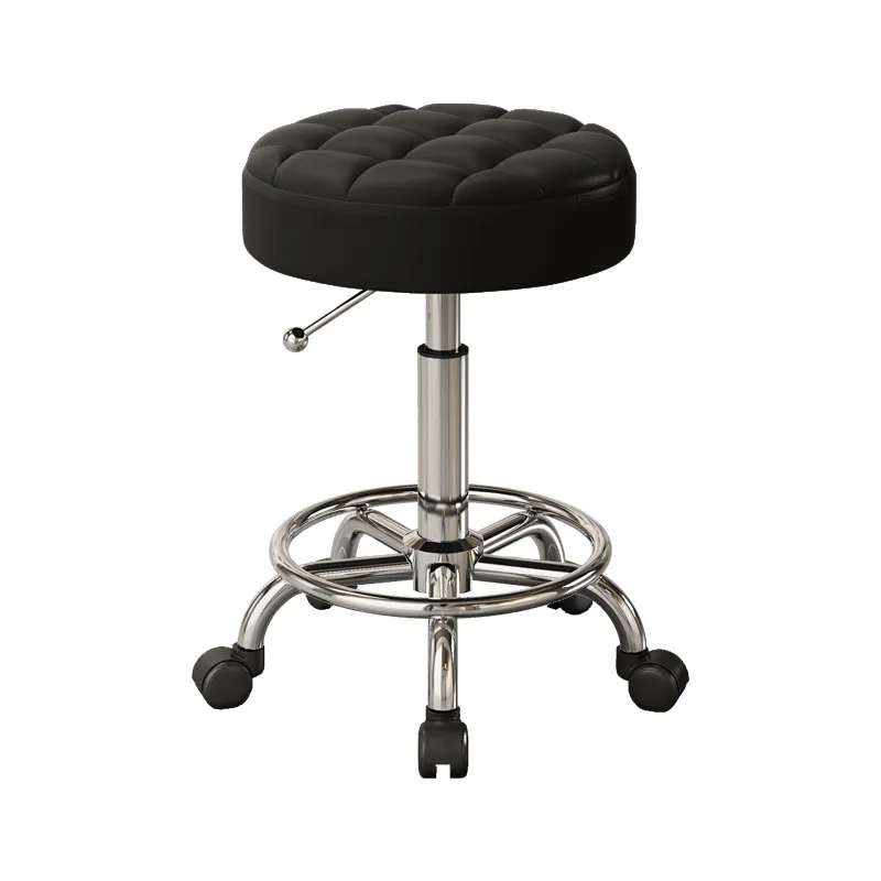 Hairdressing Stool Salon Furniture Barber Shop Chairs Stylis Tattoo Chair Liftable Rotatable Beauty Nail Pulley Work Chair