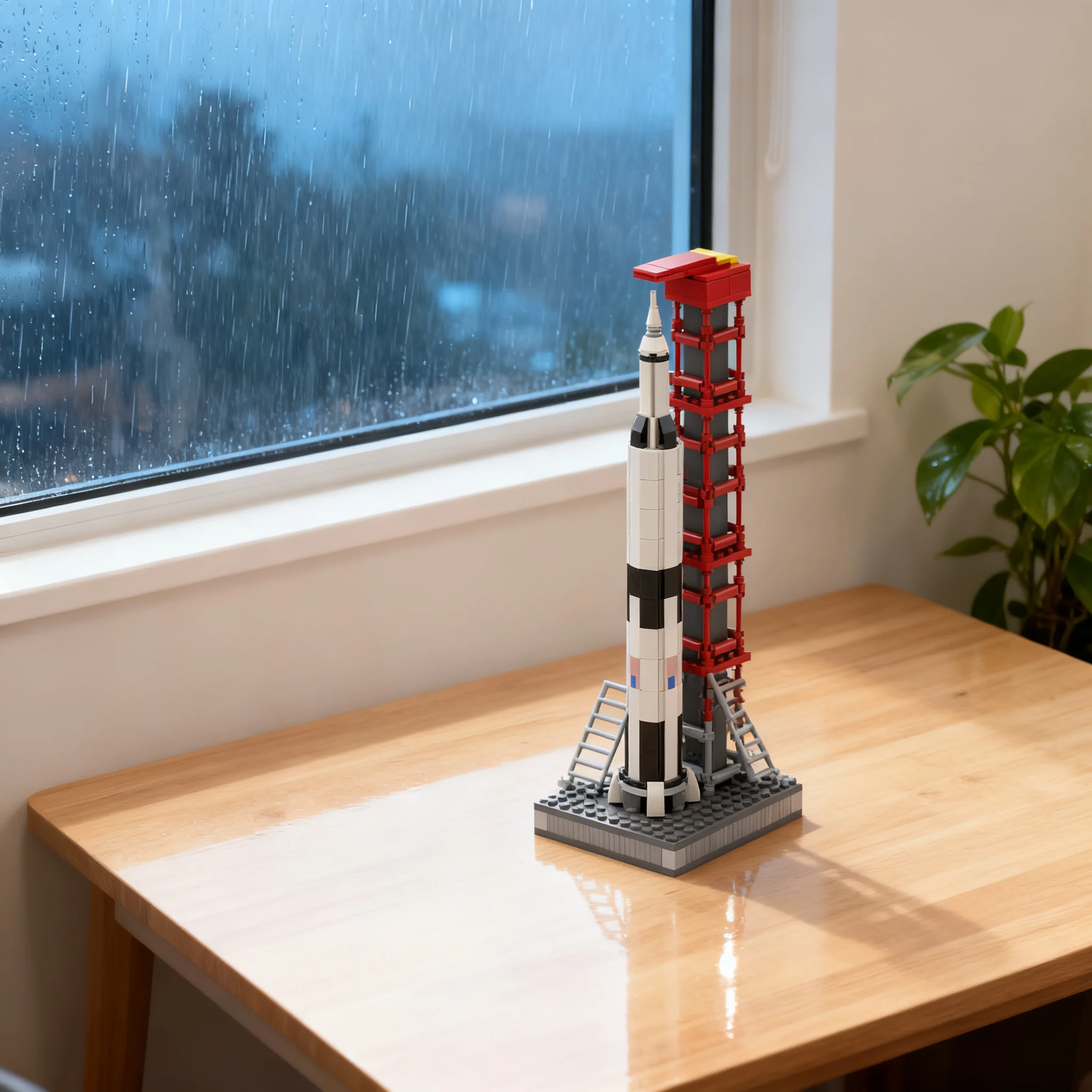 401ピース-moc-スペースサターンv-ランチパッドモデル-組み立てブロック-建築玩具-誕生日プレゼント-diyアイデア-プレゼンテーションブリック